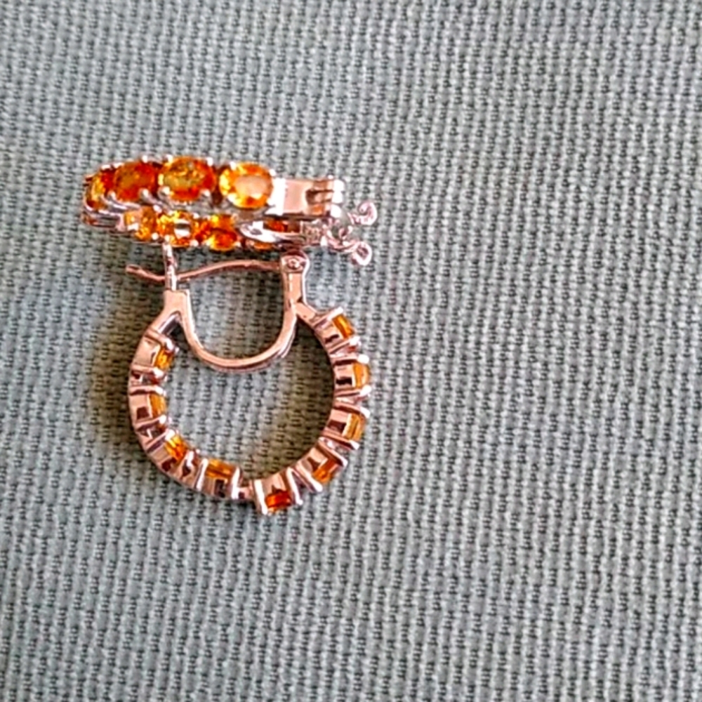 PREMIUM YELLOW SAPPHIRE INSIDE OUT HOOPS